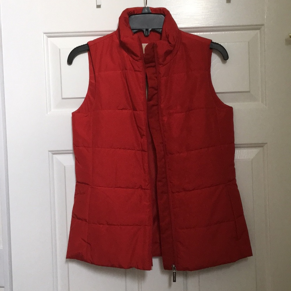 Michael Kors Red Puffer Vest